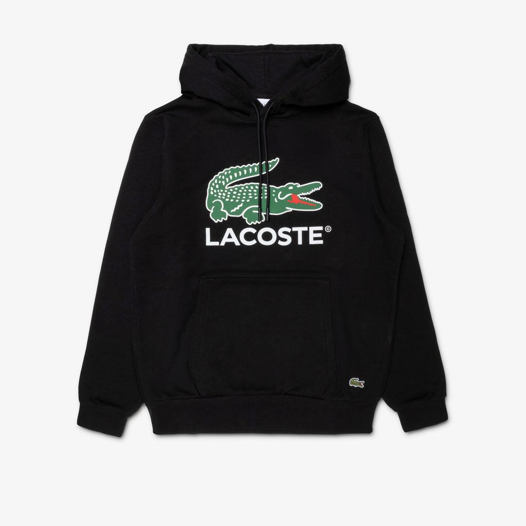Blusa Moletom Lacoste Capuz Com Estampa De Crocodilo