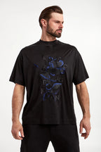 Camiseta Embroidered Flowers Emporio Armani