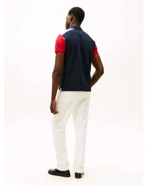 Polo Color Block Ombro Regular Fit Tommy Hilfiger