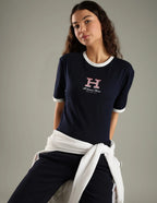 Tommy Hilfiger Camiseta de algodão com logo e modelagem regular