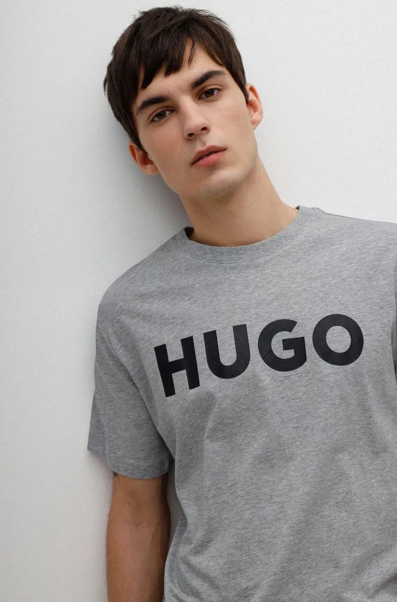 Camiseta Hugo de Algodão Regular Fit Com Logo