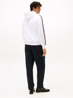 Blusa Moletom Tommy Hilfiger Capuz E Cordão Global Stripe