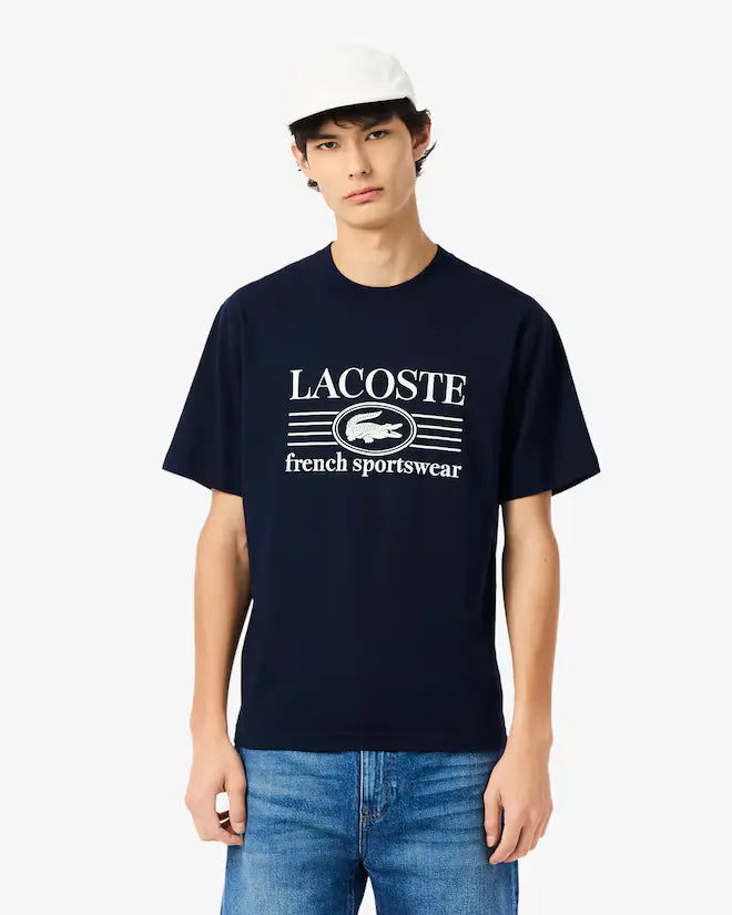 Camiseta de Algodão com Estampa Ajuste Clássico