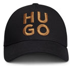 Boné De Sarja De Algodão Com Logo Empilhado Bordado Hugo