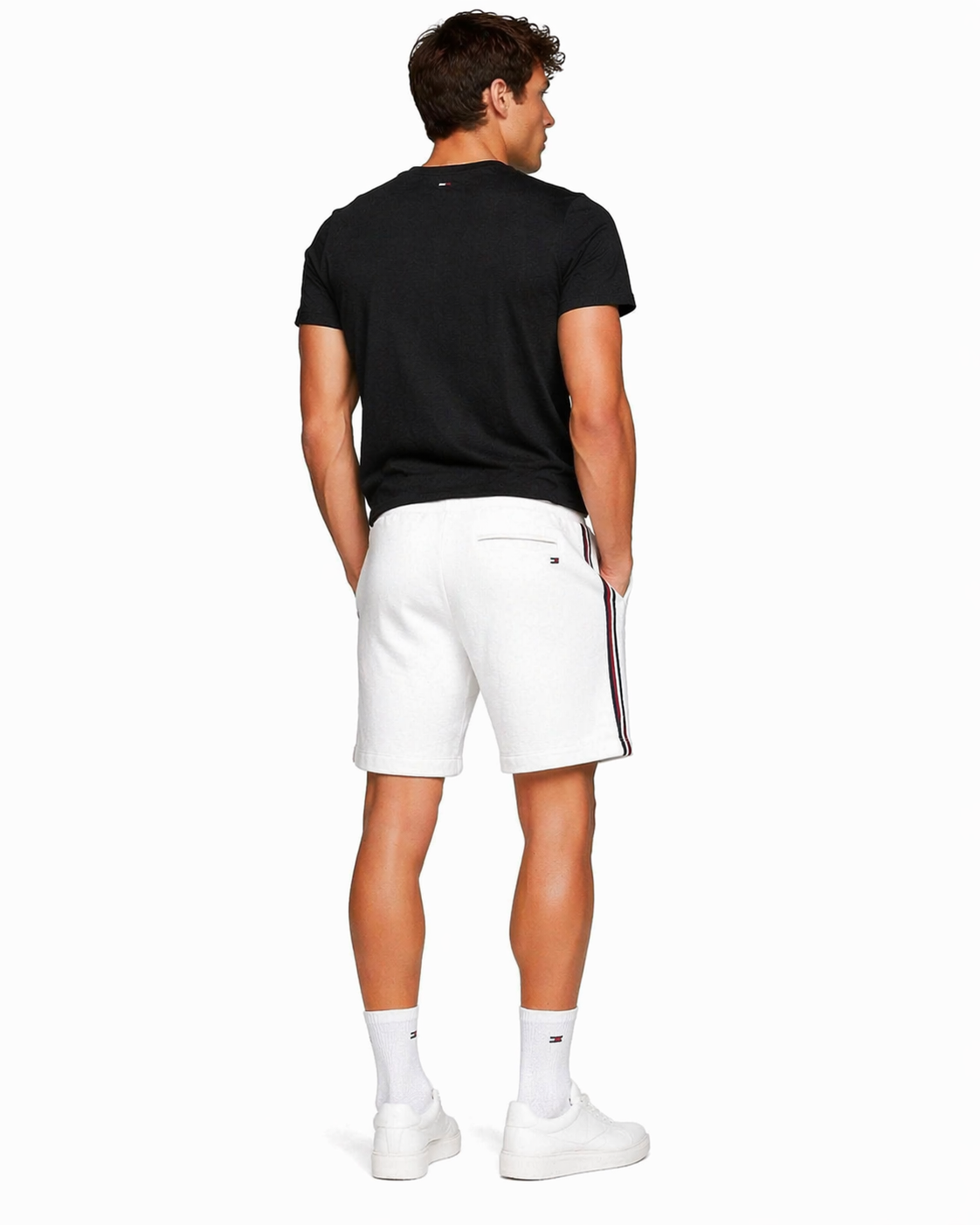 Bermuda De Moletom Tommny Hilfiger Faixa na Lateral