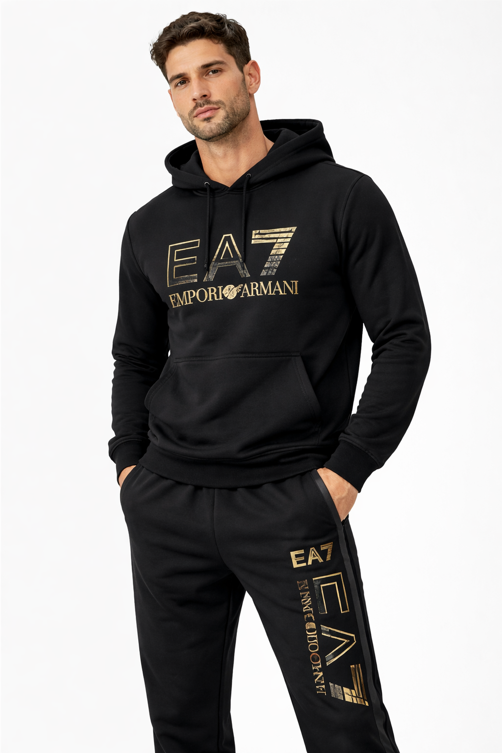 Conjunto EA7 Emporio Armani  Canguru