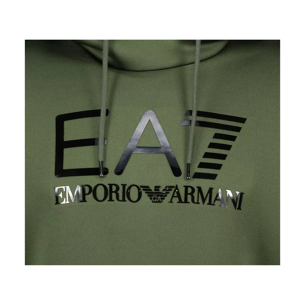 Blusa Moletom EA7 Emporio Armani Logo Emborrachado