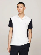 Polo Color Block Bandeira Costas Regular Fit Tommy Hilfiger