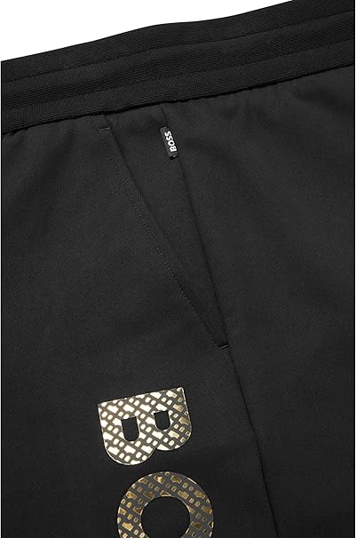 Calça De Moletom Boss Detalhado Dourado