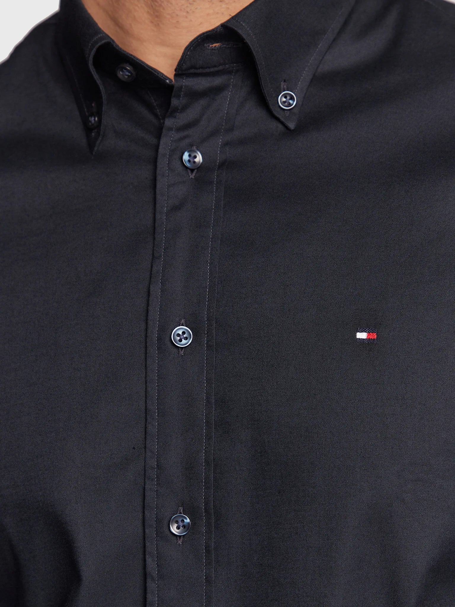 Camisa Social Thflex Regular Fit Manga Longa Tommy Hilfiger