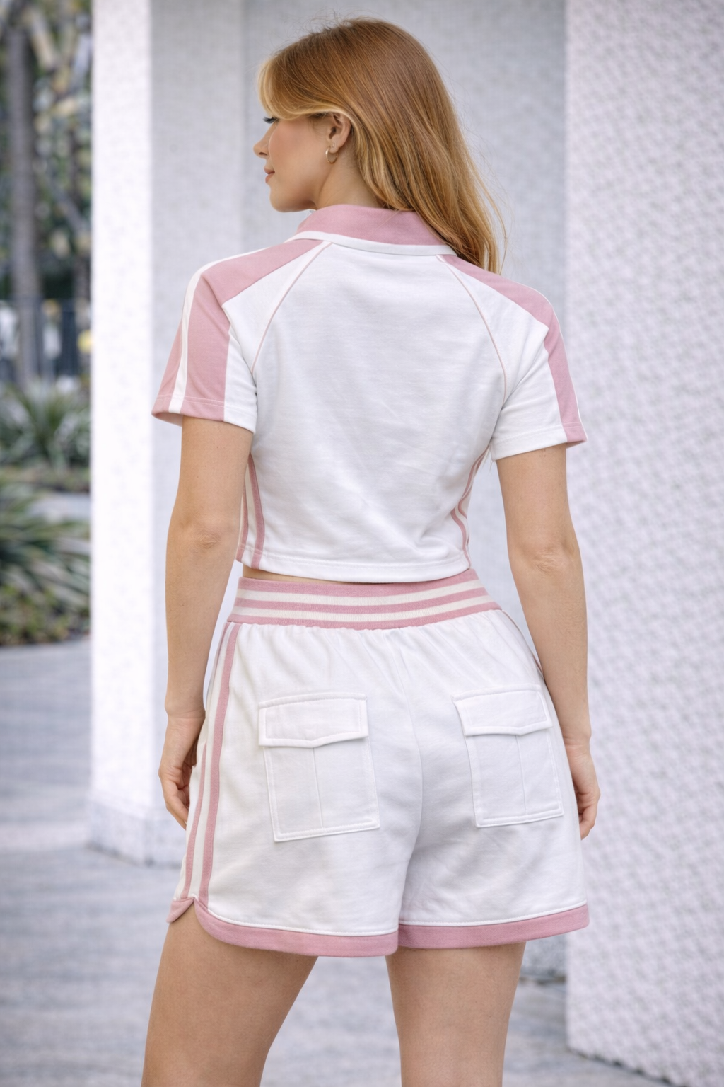 Conjunto Aeropostale Com Detalhe Rosa