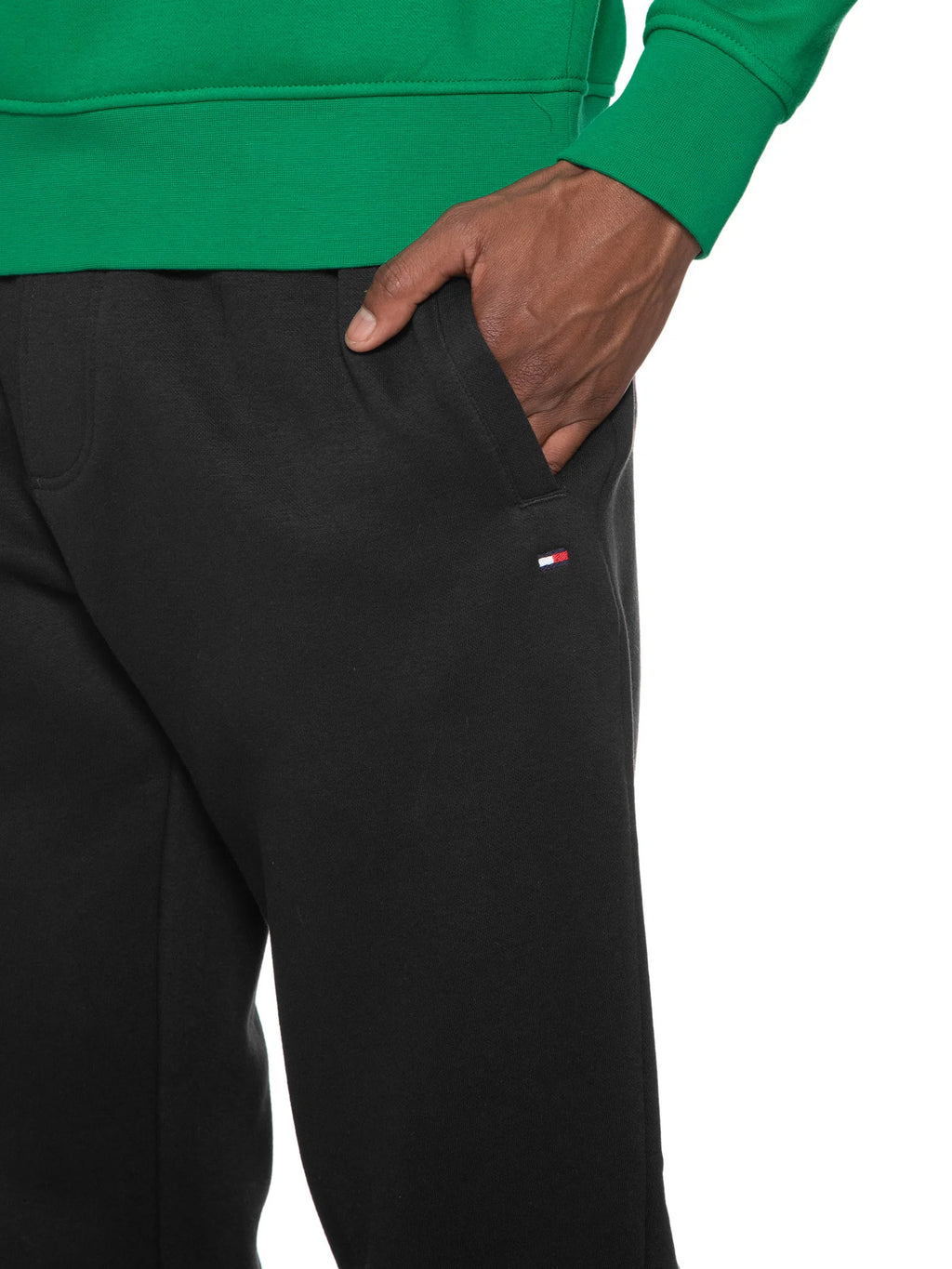 Calça Tommy Hilfiger Flag Logo Preto Basico