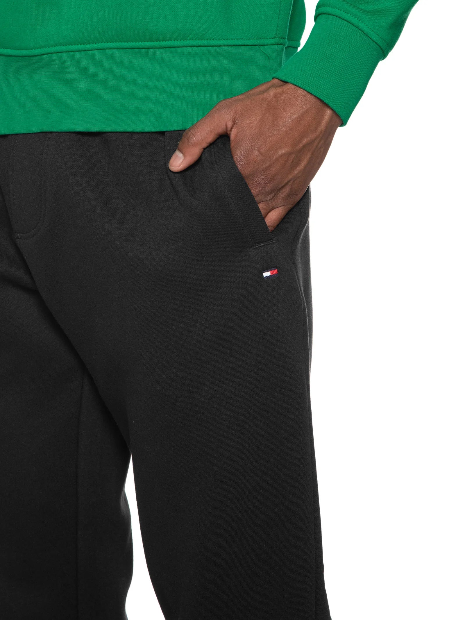 Calça Tommy Hilfiger Flag Logo Preto Basico