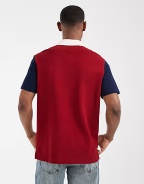 Polo Tommy Hilfiger Color Block De Corte Regular