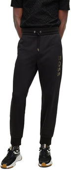Calça De Moletom Boss Detalhado Dourado