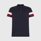 Polo Bandeira Manga Slim Fit Tommy Hilfiger