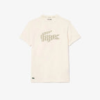 Camiseta Lacoste Croc Jacaré Bege