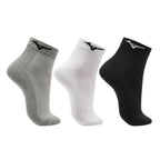 Meia Cano Curto Mizuno Basic Tam Pacote Com 3 Pares