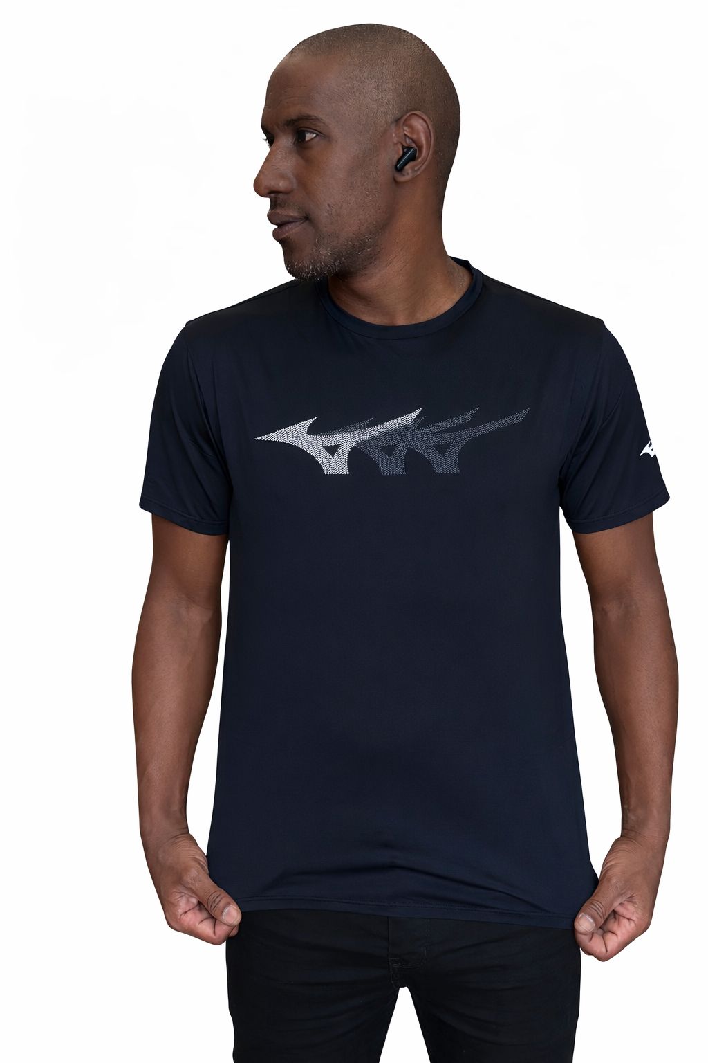 Camiseta Mizuno Com Logotipo no Peito