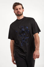 Camiseta Embroidered Flowers Emporio Armani