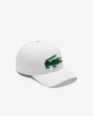 Boné Lacoste Com Estampa de Crocodilo