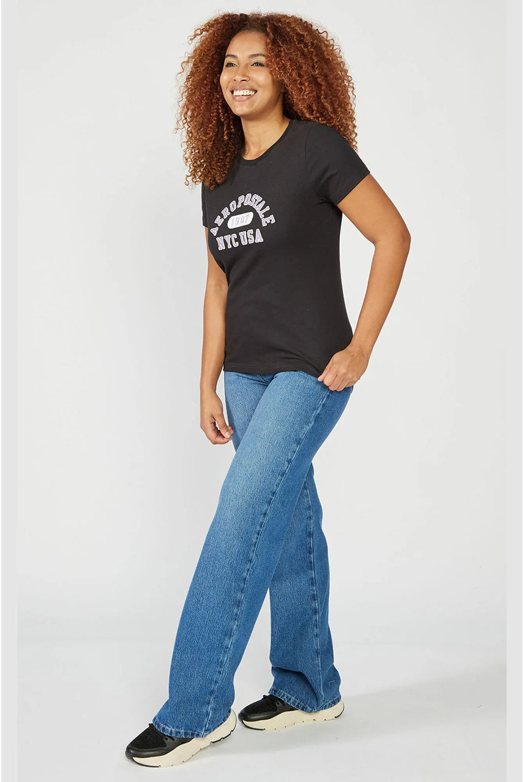Camiseta Feminina Bordada Aéropostale
