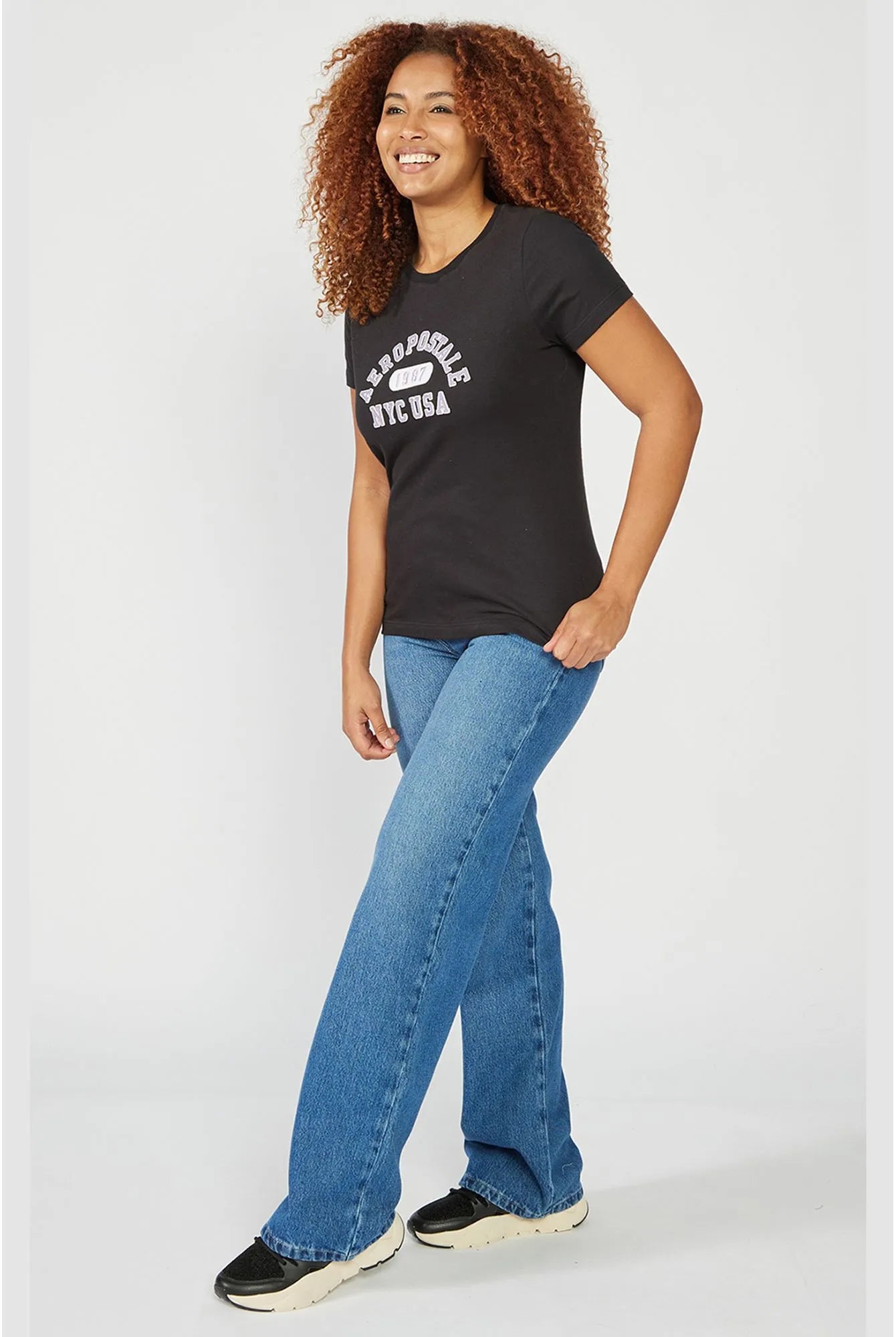 Camiseta Feminina Bordada Aéropostale