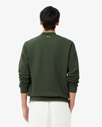 Blusa Moletom Lacoste Em Piqué Com Logotipo Em Relevo