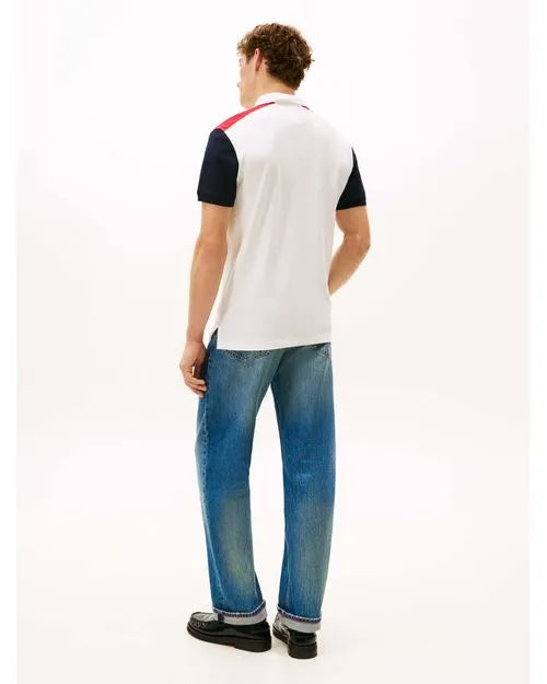 Polo Color Block Ombro Regular Fit Tommy Hilfiger