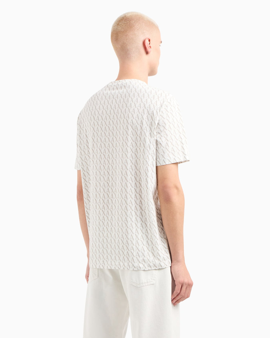 Camiseta Long Sleeve Logo Prints Armani Exchange