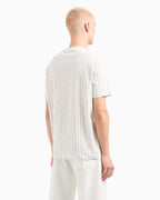 Camiseta Long Sleeve Logo Prints Armani Exchange