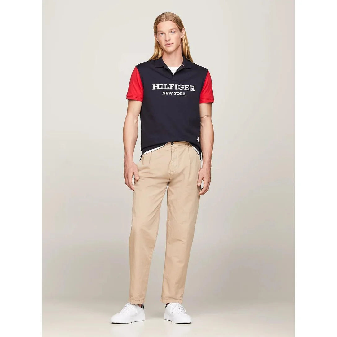 Polo Tommy Hilfiger Regular Fit Monotype Logo Bordado