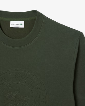 Blusa Moletom Lacoste Em Piqué Com Logotipo Em Relevo