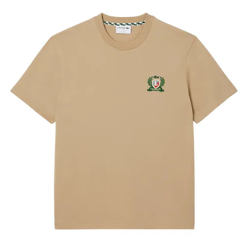 Camiseta Lacoste French Made com emblema bordado